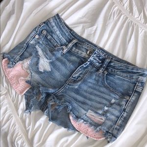 American eagle super stretch shorts